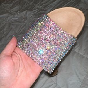 Steven madden sandals with crystals